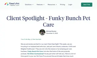 Preview of the Funky Bunch Pet Care Case Study