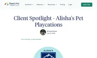 Preview of the Alisha's Pet Playcations Case Study