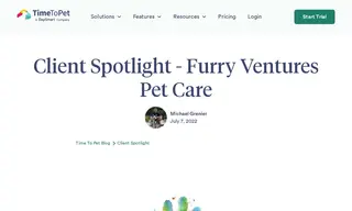 Preview of the Furry Ventures Pet Care Case Study