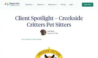 Preview of the Creekside Critters Pet Sitters Case Study