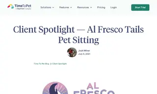 Preview of the Al Fresco Tails Pet Sitting Case Study