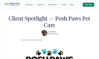 Preview of the Posh Paws Pet Care Case Study