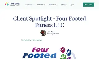 Preview of the Four Footed Fitness LLC Case Study