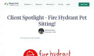 Preview of the Fire Hydrant Pet Sitting Co Case Study