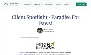 Preview of the Paradise for Paws Case Study
