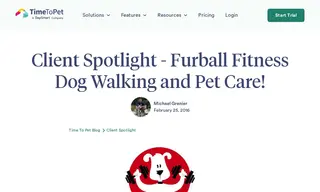 Preview of the Furball Fitness Dog Walking and Pet Care Case Study