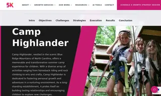 Preview of the Camp Highlander Case Study