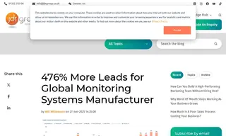 Preview of the Global Monitoring Systems Manufacturer Case Study
