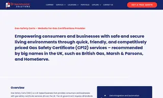 Preview of the Gas Safety Certs (gsc) Case Study
