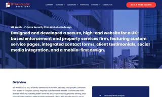 Preview of the MS Webb & Co. Ltd Case Study