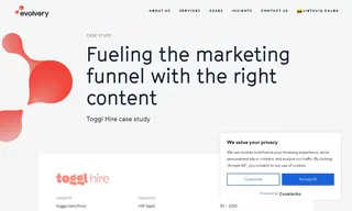 Preview of the Toggl Hire Case Study