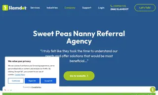 Preview of the Sweet Peas Nanny Referral Agency Case Study