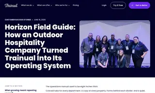 Preview of the Horizon Outdoor Hospitality Case Study