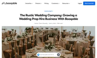 Preview of the The Rustic Wedding Company Case Study