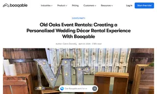 Preview of the Old Oaks Event Rentals Case Study