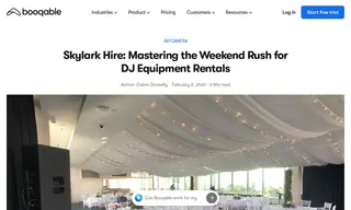 Preview of the Skylark Hire Case Study
