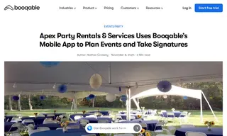 Preview of the Apex Party Rentals & Services Case Study