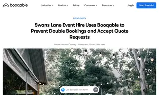 Preview of the Swans Lane Event Hire Case Study