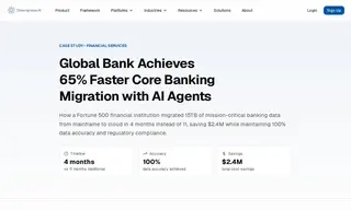 Preview of the Fortune 500 Global Financial Services Institution Case Study