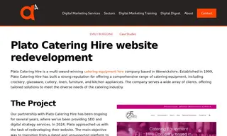 Preview of the Plato Catering Hire Case Study