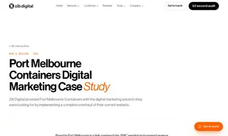 Preview of the Port Melbourne Containers Case Study