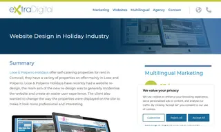 Preview of the Looe & Polperro Holidays Case Study