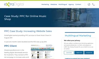 Preview of the Sheet Music Direct Case Study