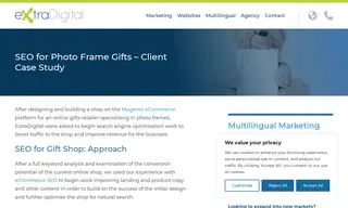 Preview of the Online Gifts Retailer Specialising in Photo Frames Case Study
