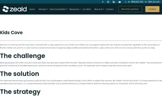 Preview of the Kids Cove Case Study