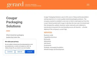 Preview of the Cougar Packaging Solutions Case Study