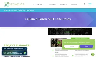Preview of the Cullom & Farah Eye & Laser Center Case Study
