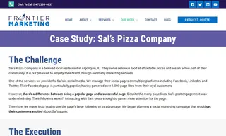 Preview of the Sal's Pizza Co & Sal's Pizza Place Case Study