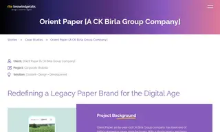 Preview of the Orient Paper Case Study