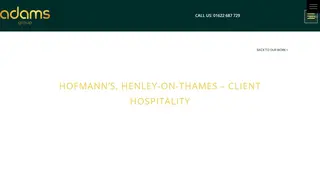 Preview of the Hofmann’s of Henley-on-Thames Case Study