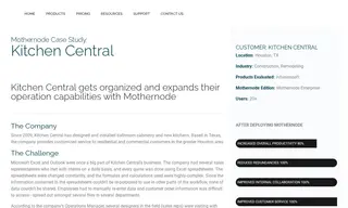 Preview of the Kitchen Central Case Study