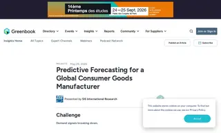 Preview of the Global Consumer Goods Manufacturer Case Study