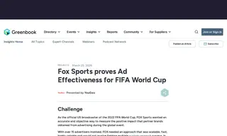 Preview of the Fox Sports Case Study
