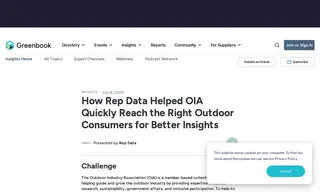 Preview of the Outdoor Industry Association (oia) Case Study