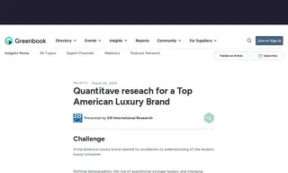 Preview of the Top American Luxury Brand Case Study