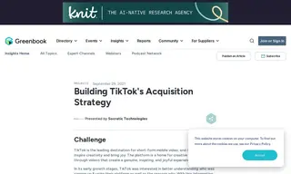 Preview of the TikTok Case Study