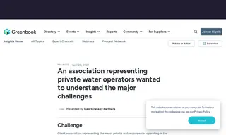 Preview of the Association Representing Private Water Operators Case Study