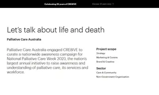 Preview of the Palliative Care Australia Case Study