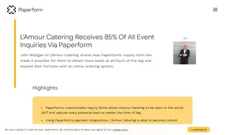 Preview of the L’amour Catering Case Study