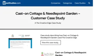 Preview of the Cast-on Cottage & Needlepoint Garden Case Study
