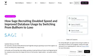 Preview of the Sage Recruiting Case Study