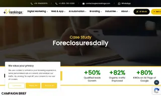 Preview of the ForeclosuresDaily.com Case Study