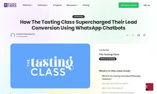 Preview of the The Tasting Class Case Study