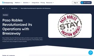 Preview of the Paso Robles Vacation Rentals Case Study