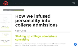 Preview of the Admissionado Case Study