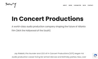 Preview of the In Concert Productions (icp) Case Study